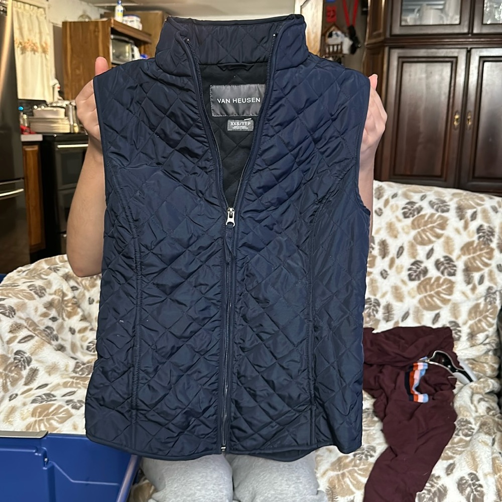 Navy blue vest